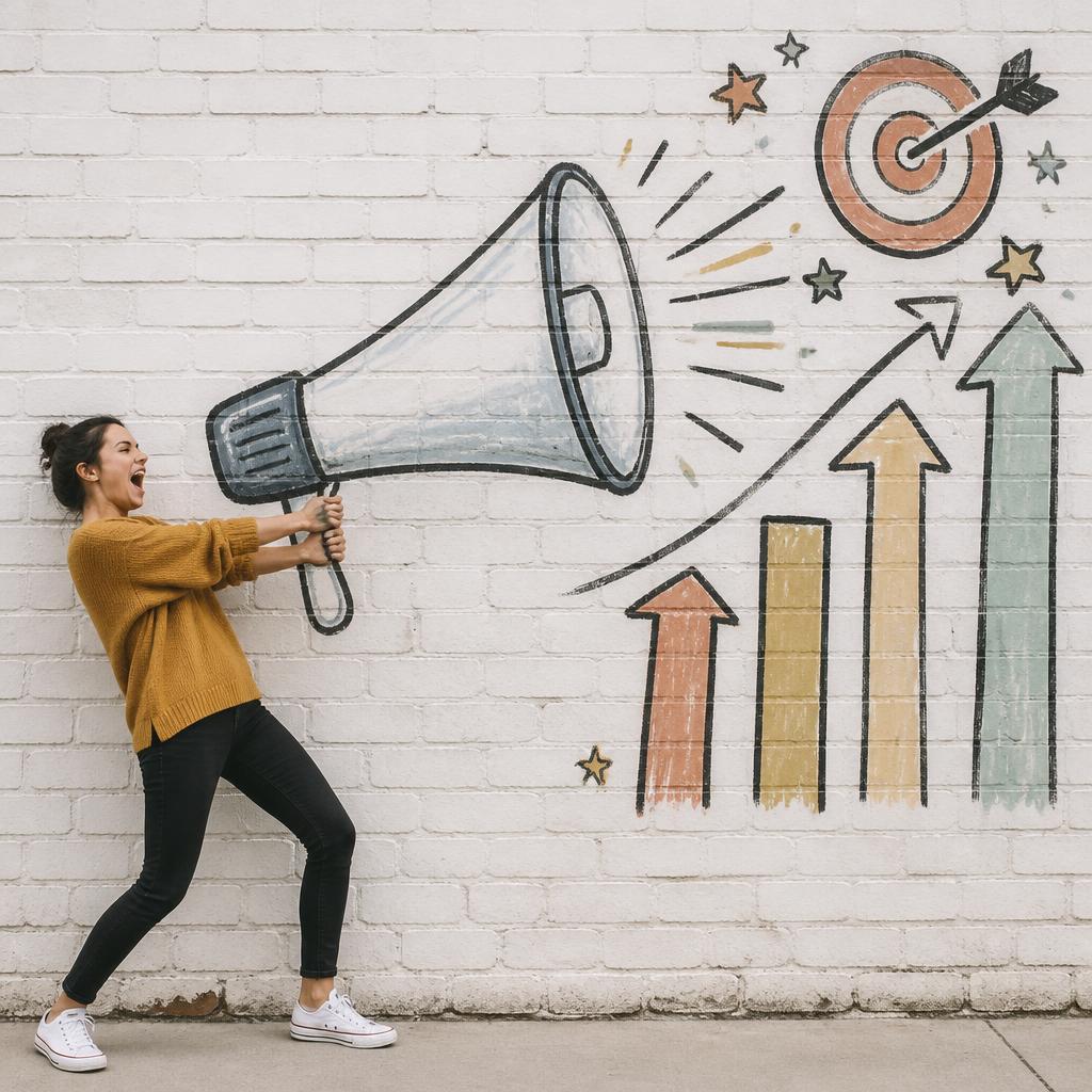 Advertising performance dashboard with campaign metrics
