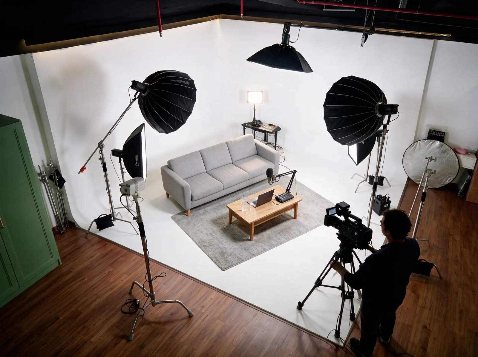 Korners Media production studio in Sharjah with multiple creative zones